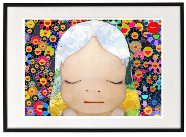 村上隆 円相:禅 天空 ポスター アート 人気画家 (草間彌生 奈良美智