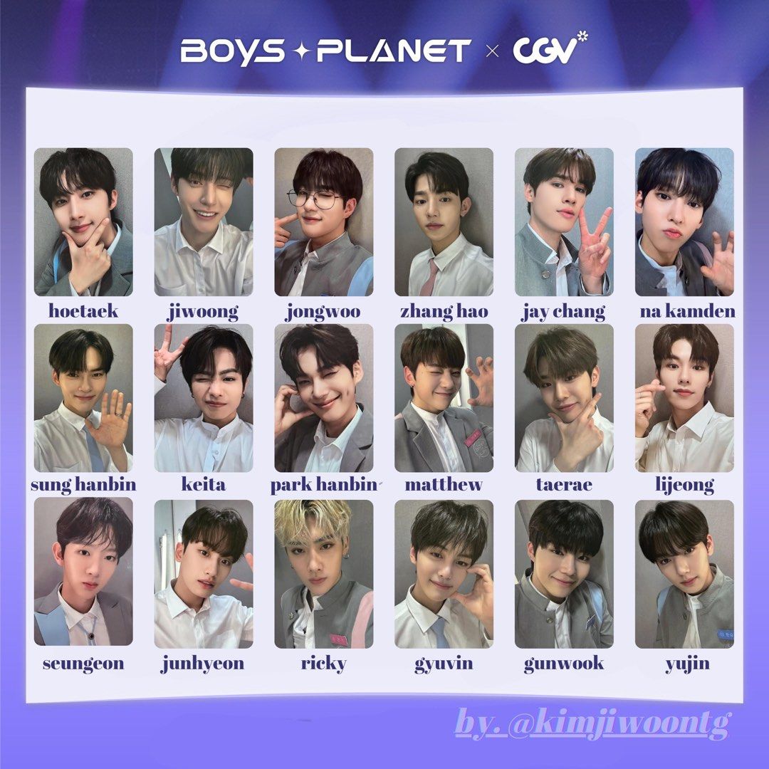 ボイプラ cgv トレカ リッキー キムジウン set BOYS PLANET】ボイプラ