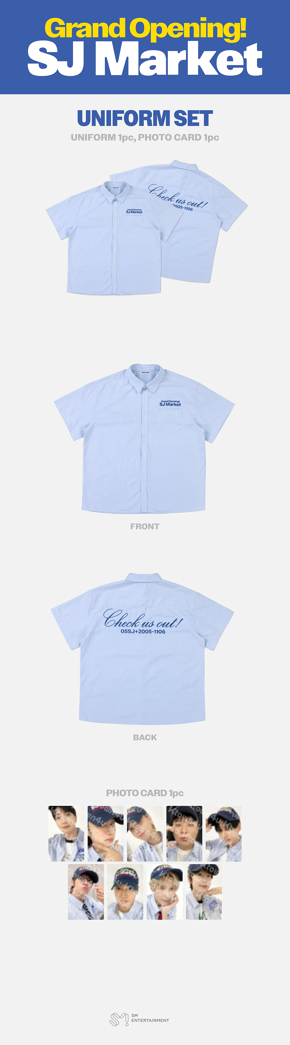 ktown4u.com : SUPER JUNIOR - [GRAND OPENING! SJ MARKET] UNIFORM SET