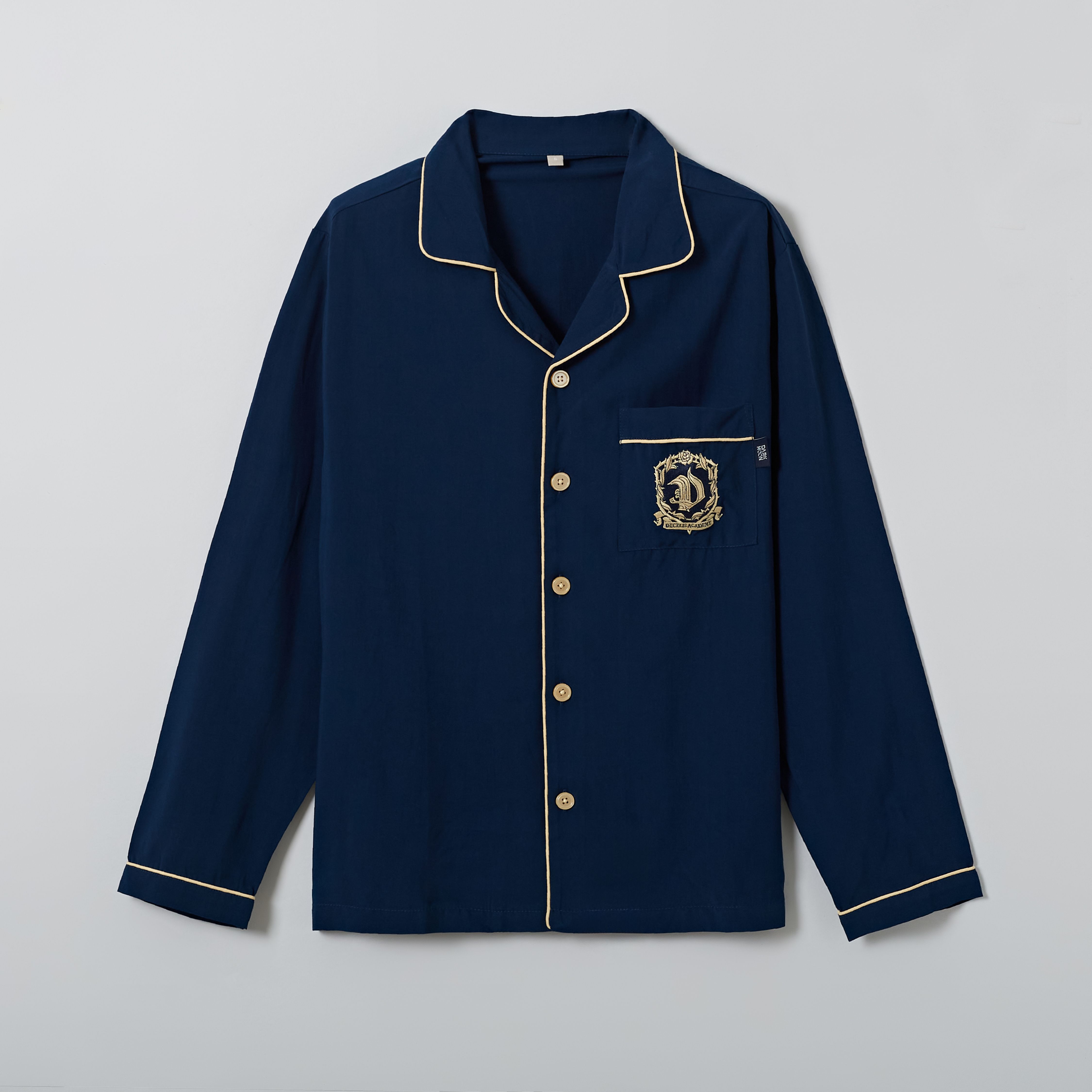 jp.ktown4u.com : [ダークムーン] ロングスリーブ パジャマ (ネイビー) XL