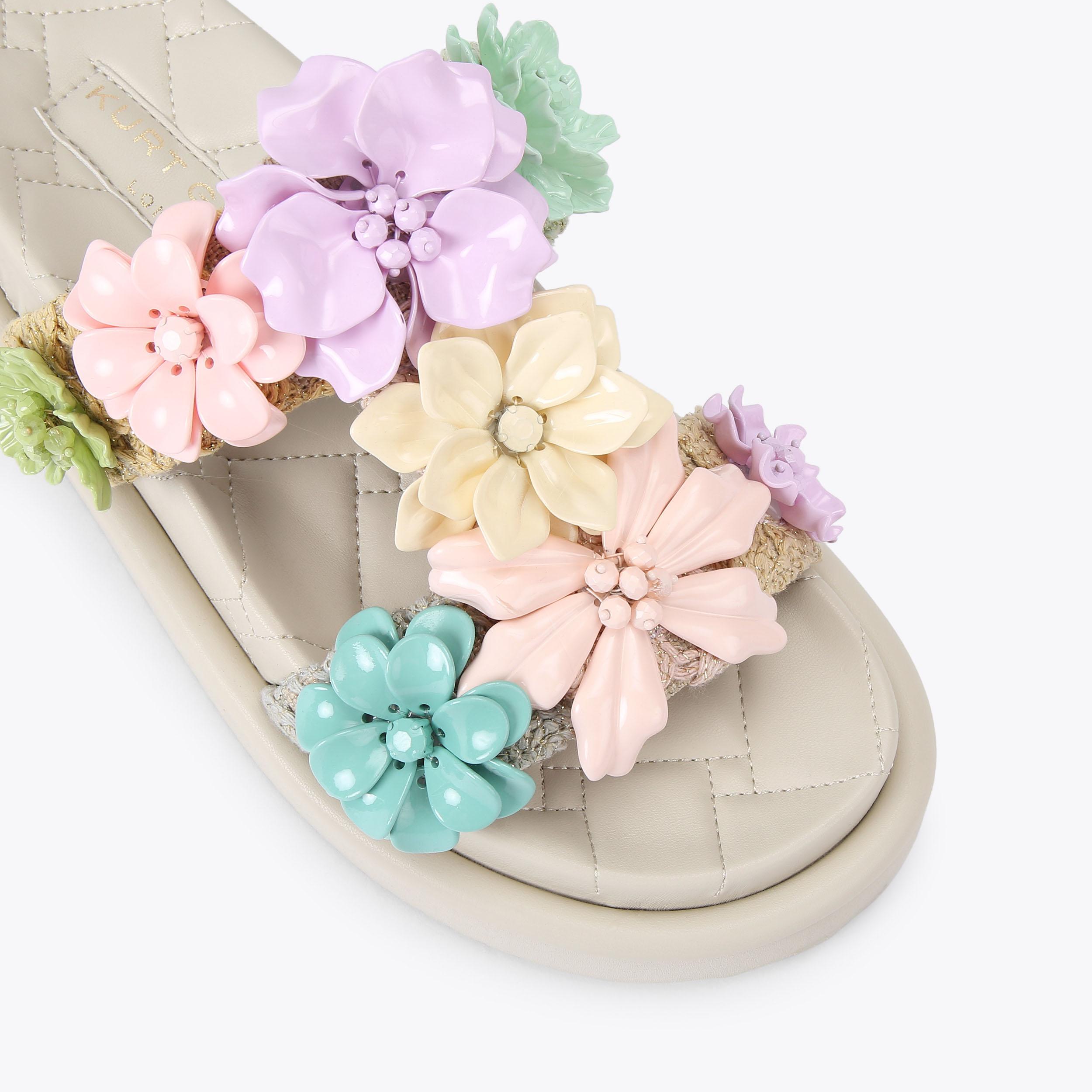 ORSON FLOWER Floral Strap Sandal by KURT GEIGER LONDON