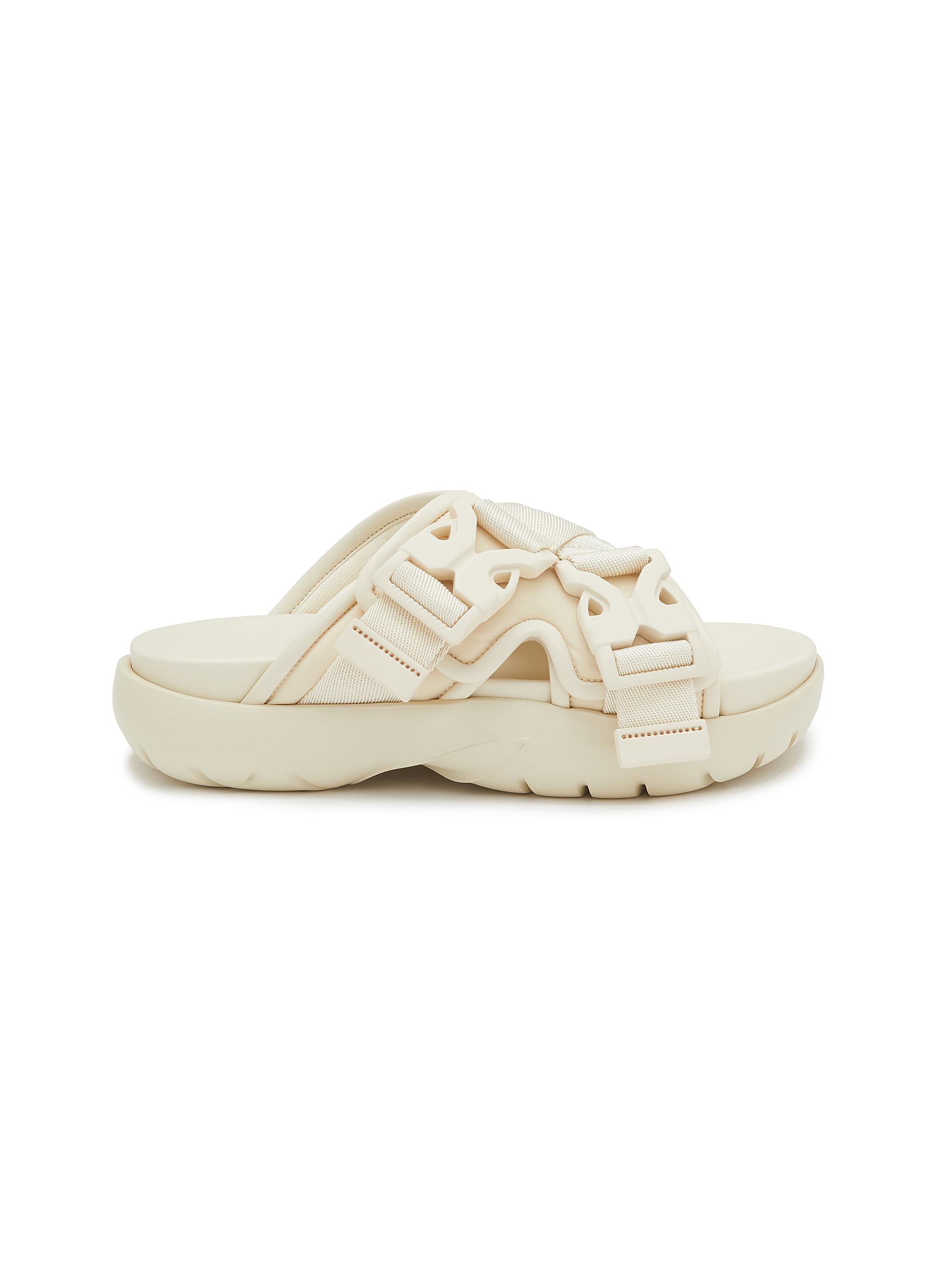 BOTTEGA VENETA | Snap Buckle Slides | OFF-WHITE | Women | Lane