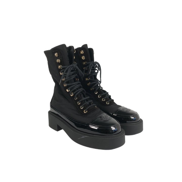 Chanel Combat Boots Sz 37 - Luxe Du Jour
