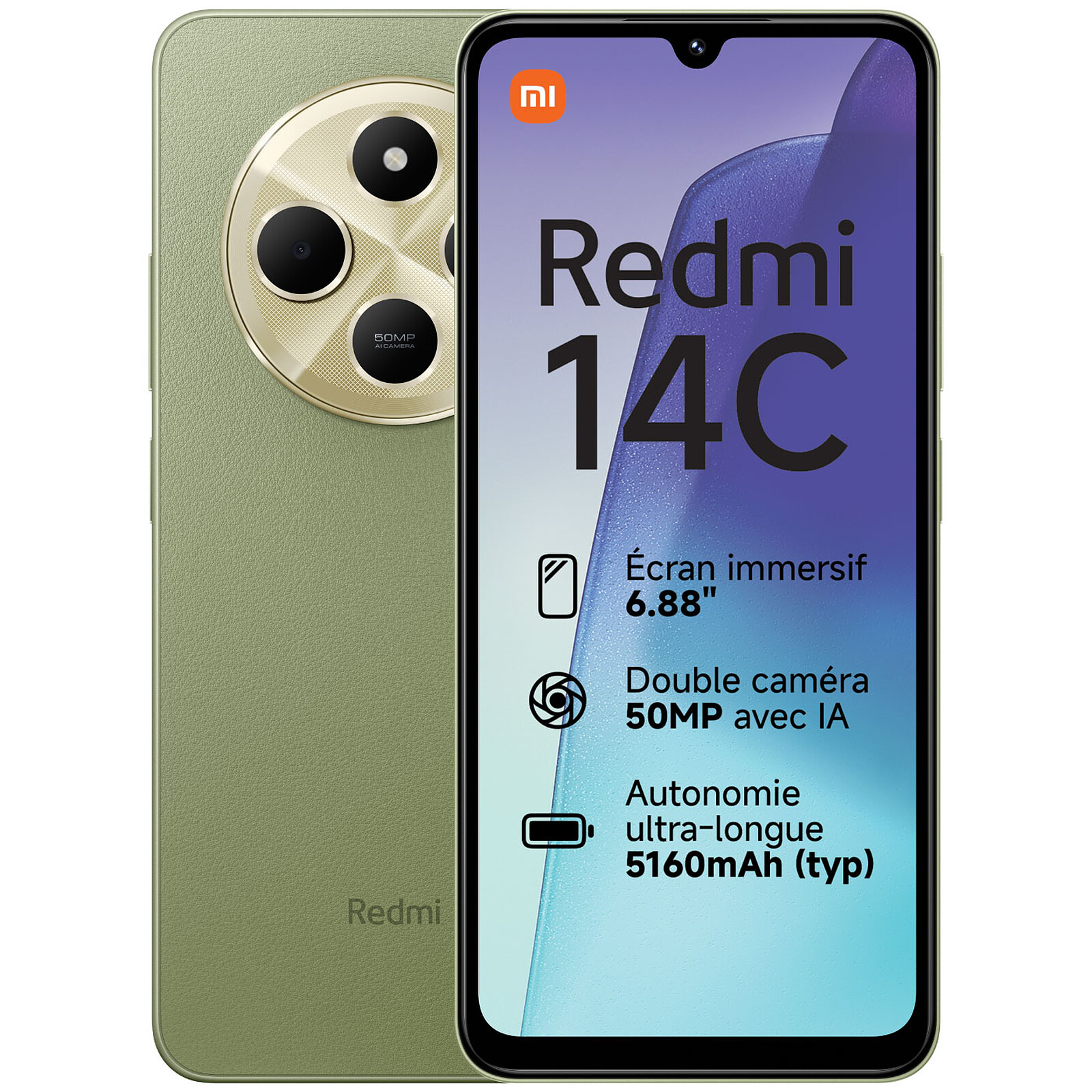 Xiaomi Redmi 14C Green (4GB / 128GB) - Mobile phone & smartphone