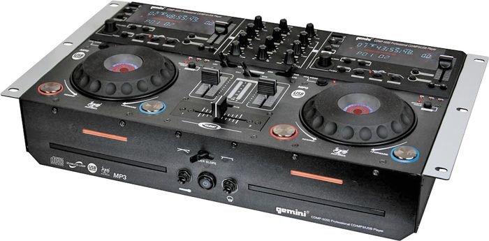 Gemini CDMP-6000 Professional Dual CD, MP3, USB and SD Mixing Console