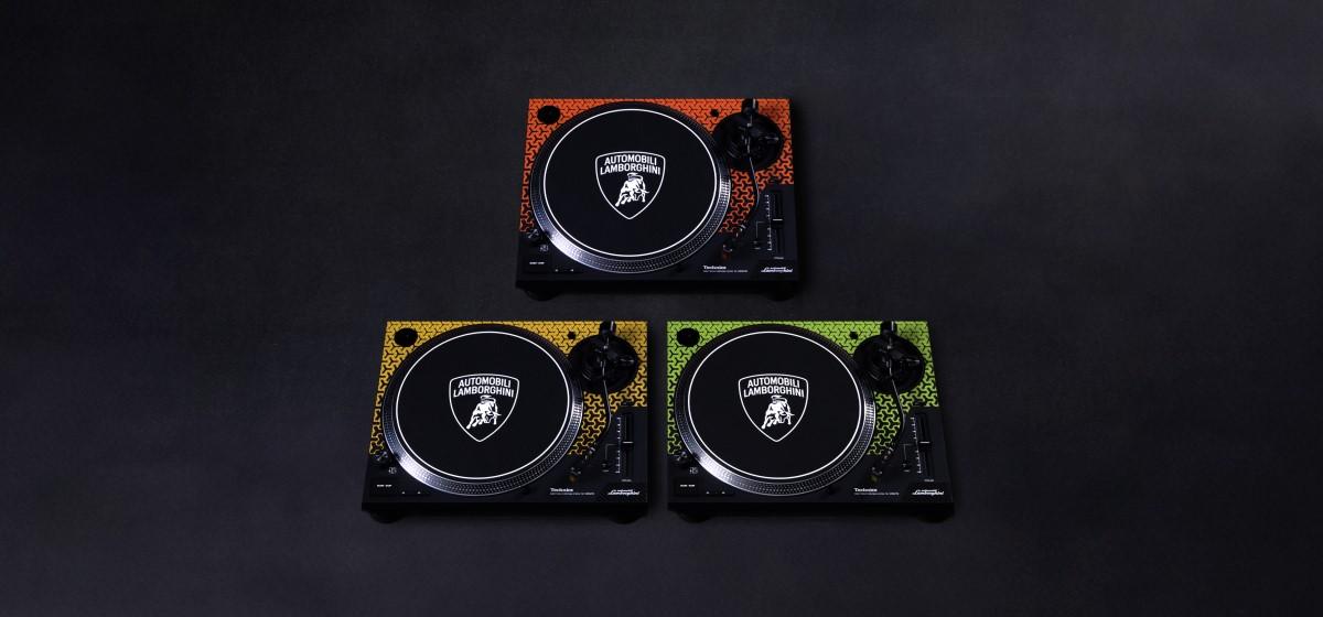 ランボルギーニコラボのターンテーブルはV12エンジン音のレコード付き