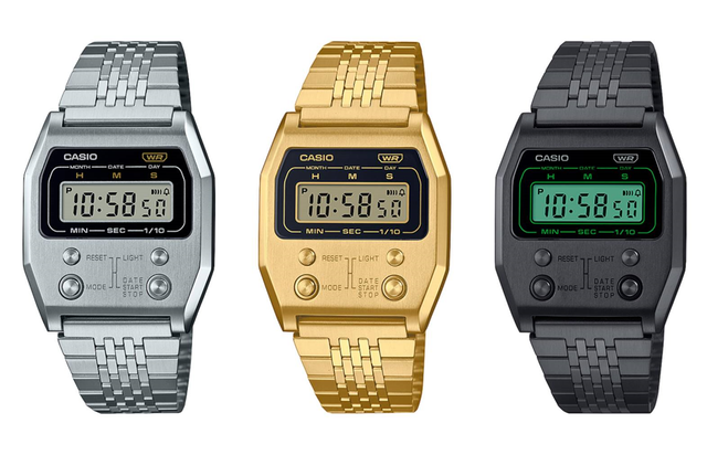 レトロでポップ。デザインセンスが光る、カシオの腕時計3本