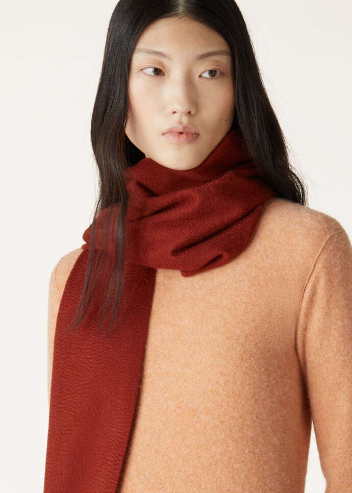 エクストラ・グランデ・ウニタ・スカーフ カシミヤ オーバーン | ロロ