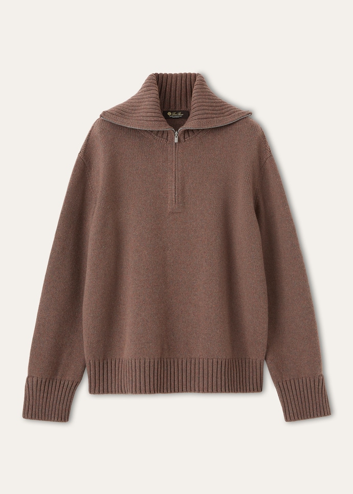 Parksville Pullover Baby Cashmere Chia Seeds Melange | Sweaters