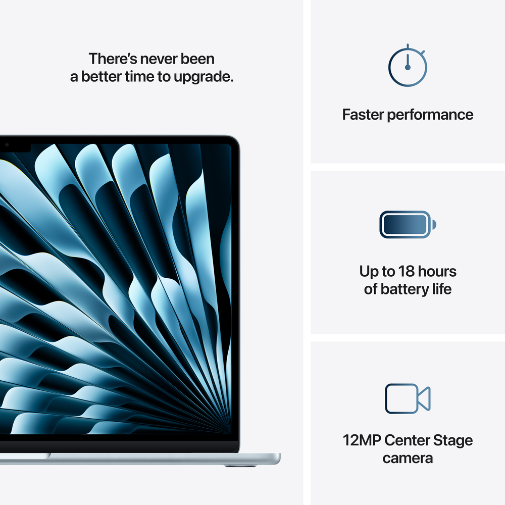 New MacBook Air 15-inch: M4, 16GB, 512GB - Sky Blue | Mac-Ave