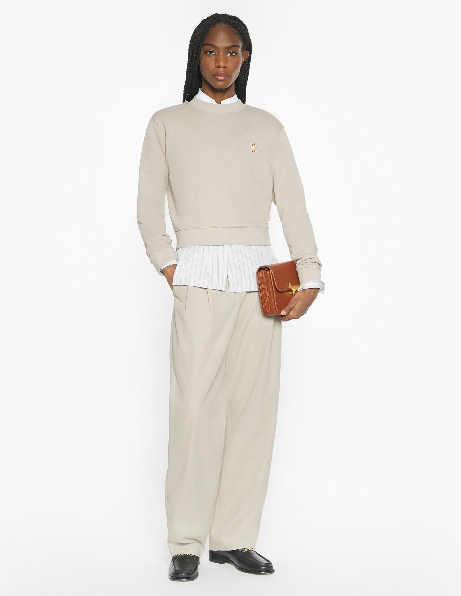 レディ フォックス クロップ スウェットシャツ | Maison Kitsuné