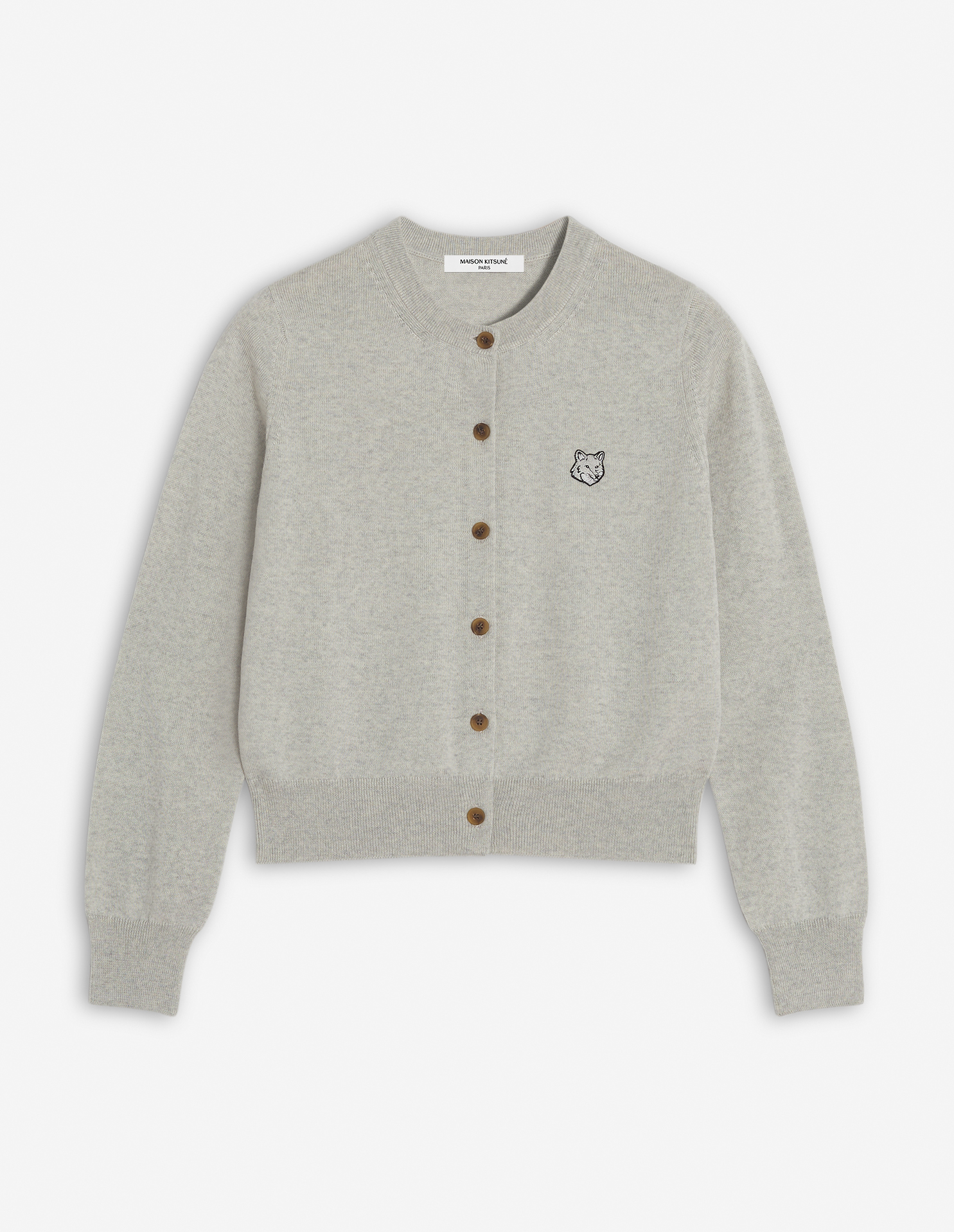 BOLD FOX HEAD PATCH REGULAR CARDIGAN | Maison Kitsuné