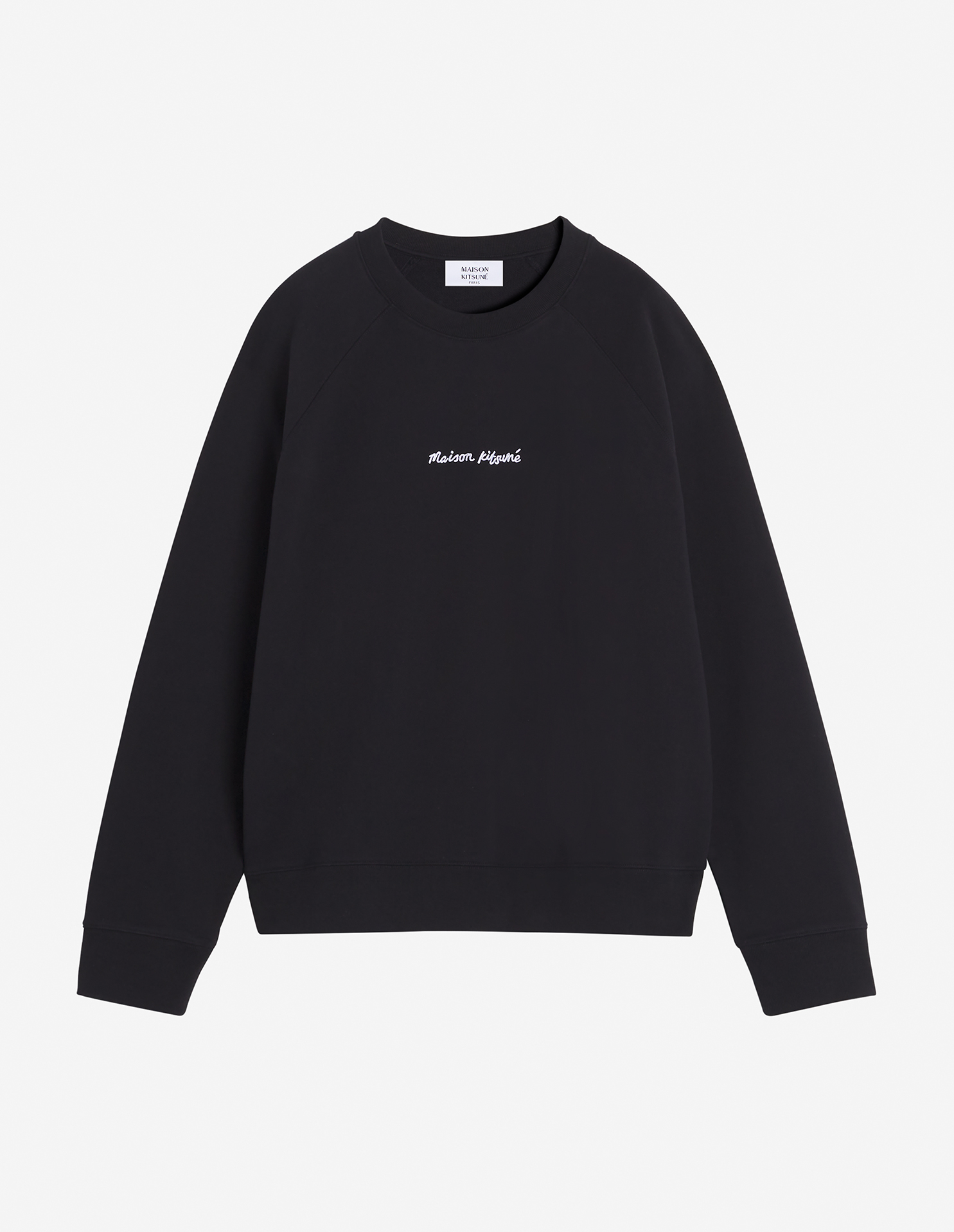 MAISON KITSUNE EMBROIDERY OVERSIZE RAGLAN SWEATSHIRT | Maison Kitsuné