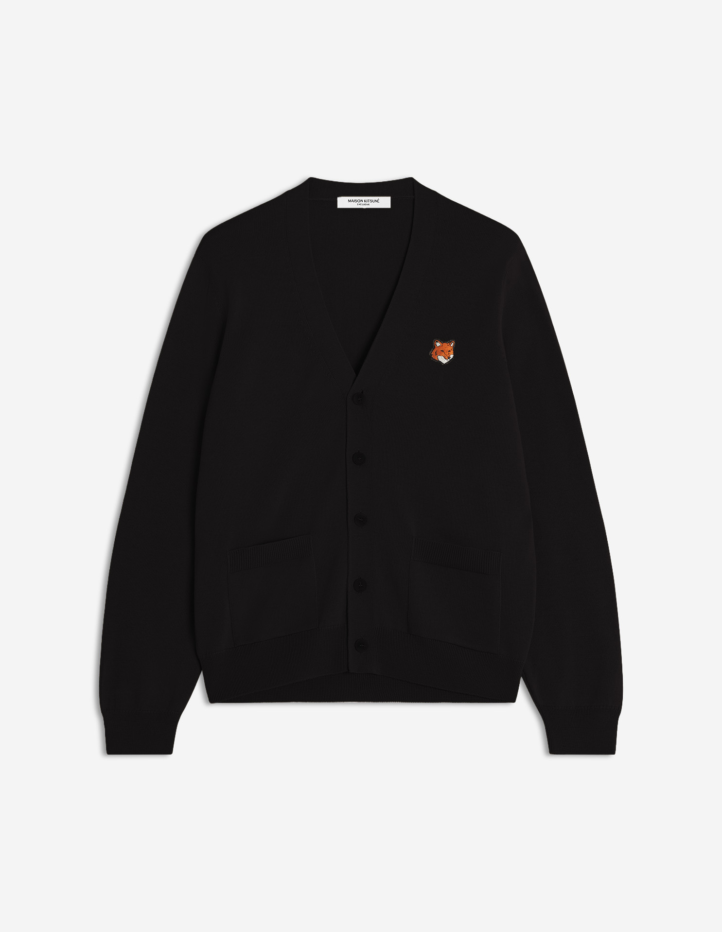 フォックスヘッド メリノ レギュラー カーディガン | Maison Kitsuné