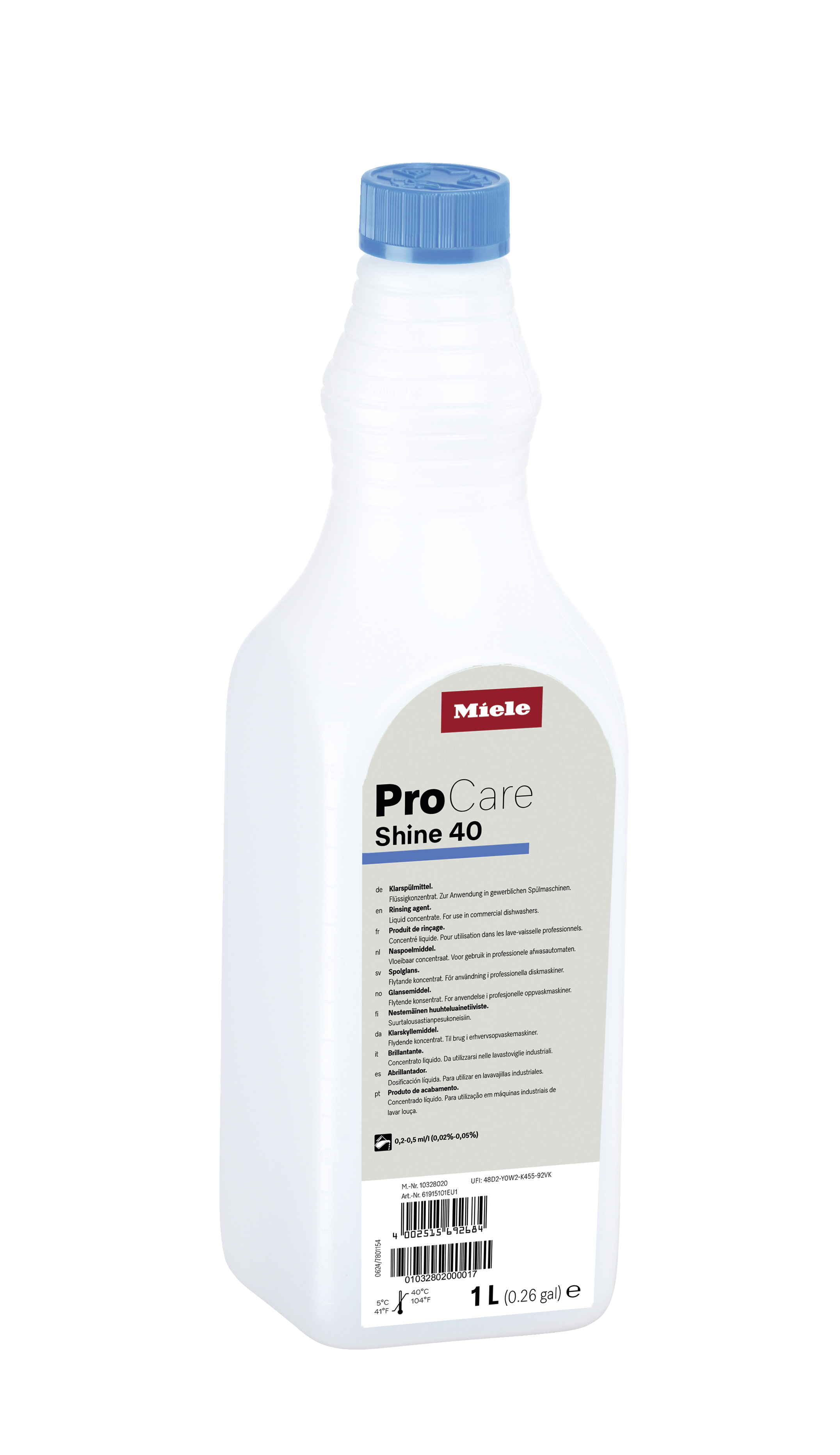 Miele - ProCare Shine 40 - 1 l – ProCare Shine dishwasher detergent