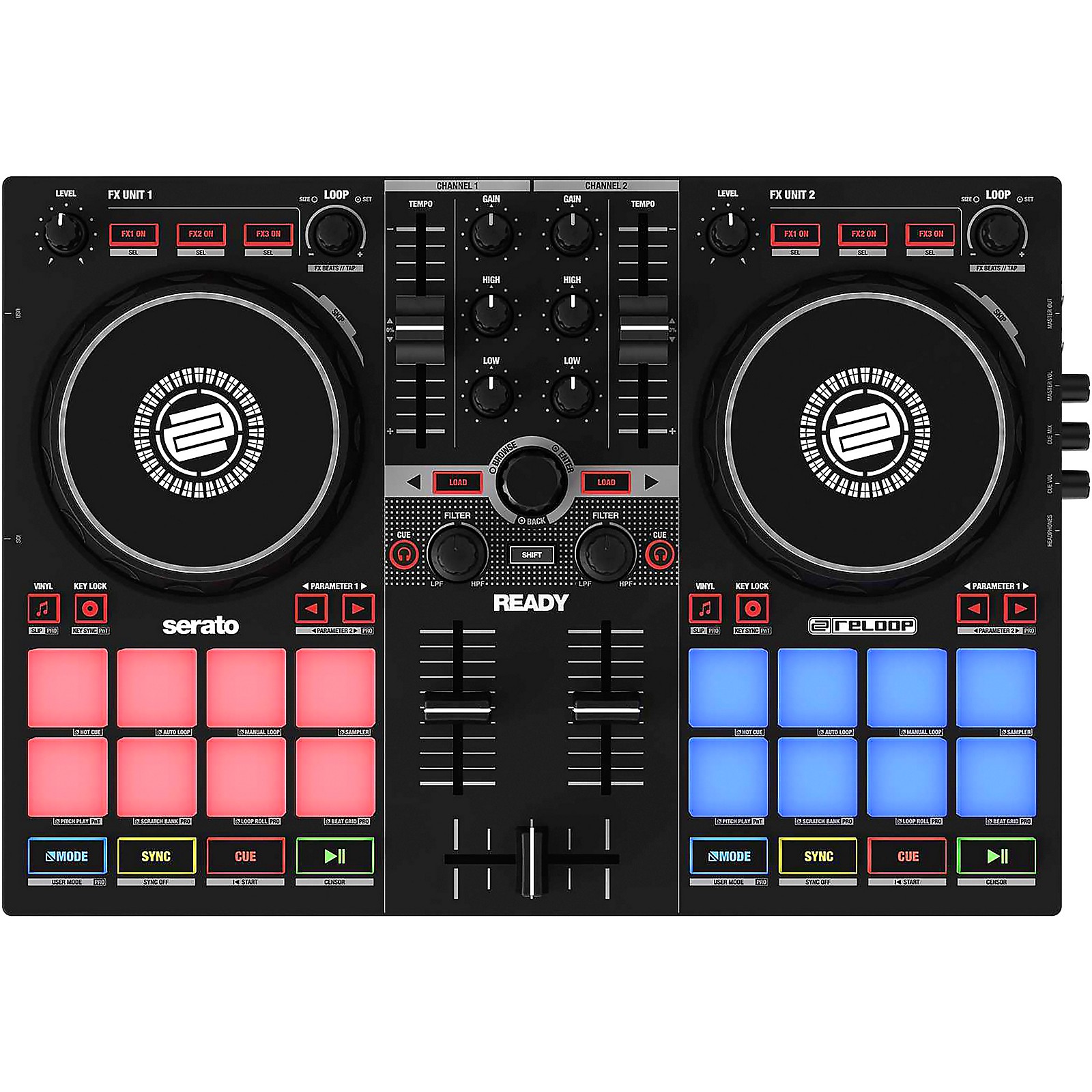 Reloop Ready Portable Performance DJ Controller for Serato | Music