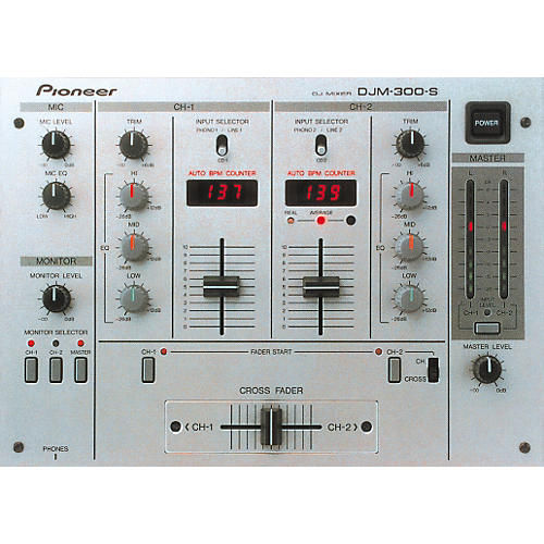 Pioneer DJ DJM-300 BPM DJ Mixer Silver | Musician's Friend