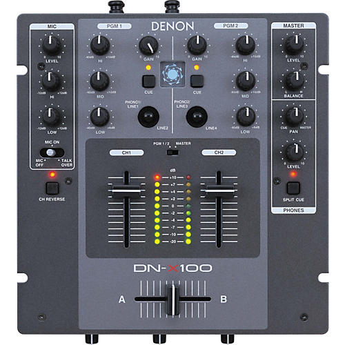 Denon DJ DN-X100 Professional 2-Channel DJ Mixer | Musician's Friend