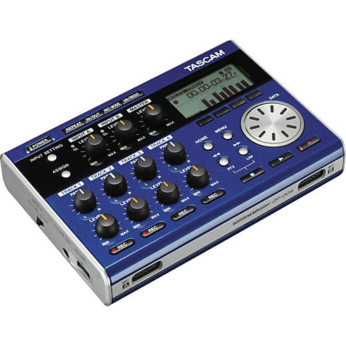 TASCAM DP-004 Portable 4 Track Digital Recorder Ltd Edition Blue