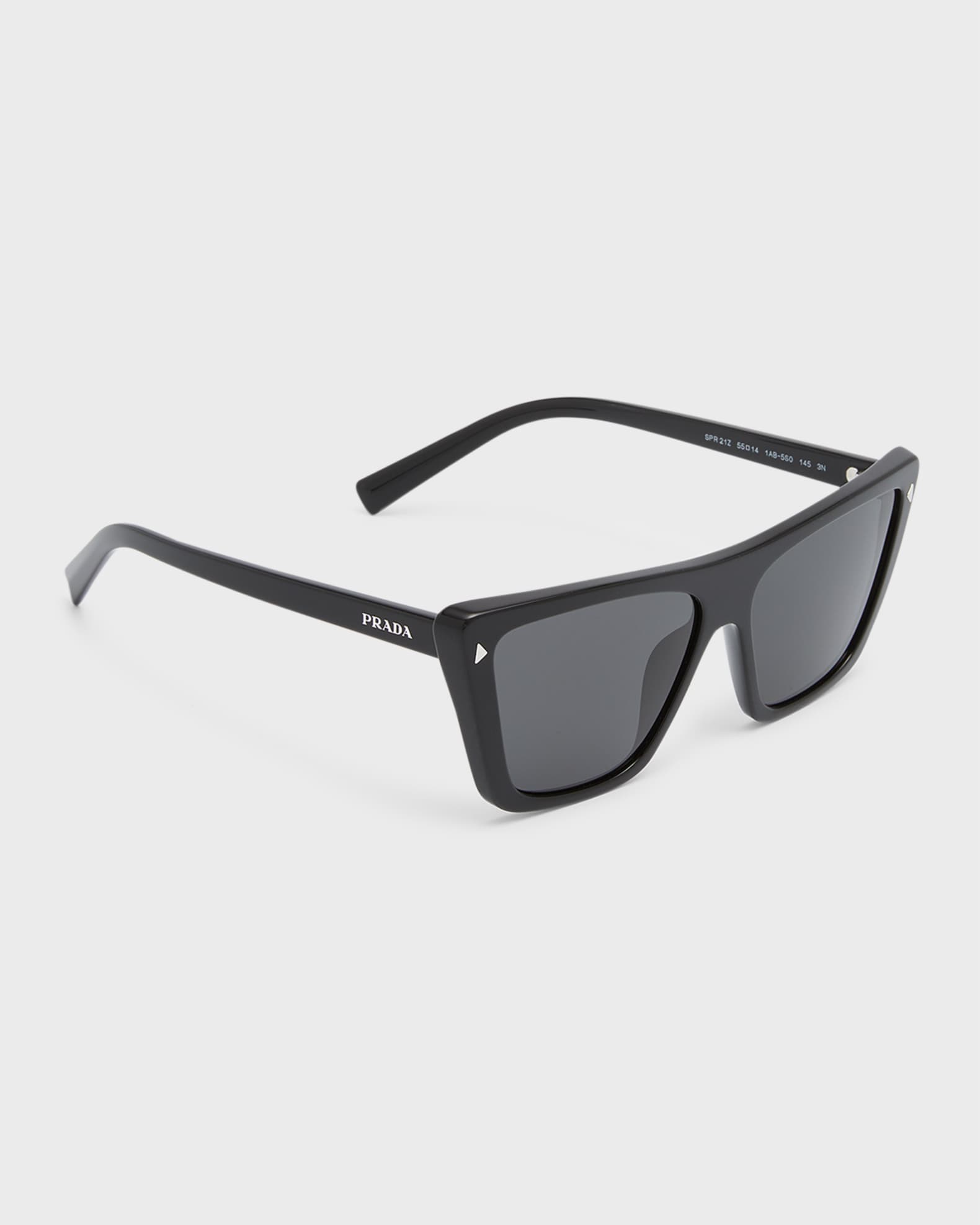 Prada Polarized Logo Acetate Butterfly Sunglasses | Neiman Marcus