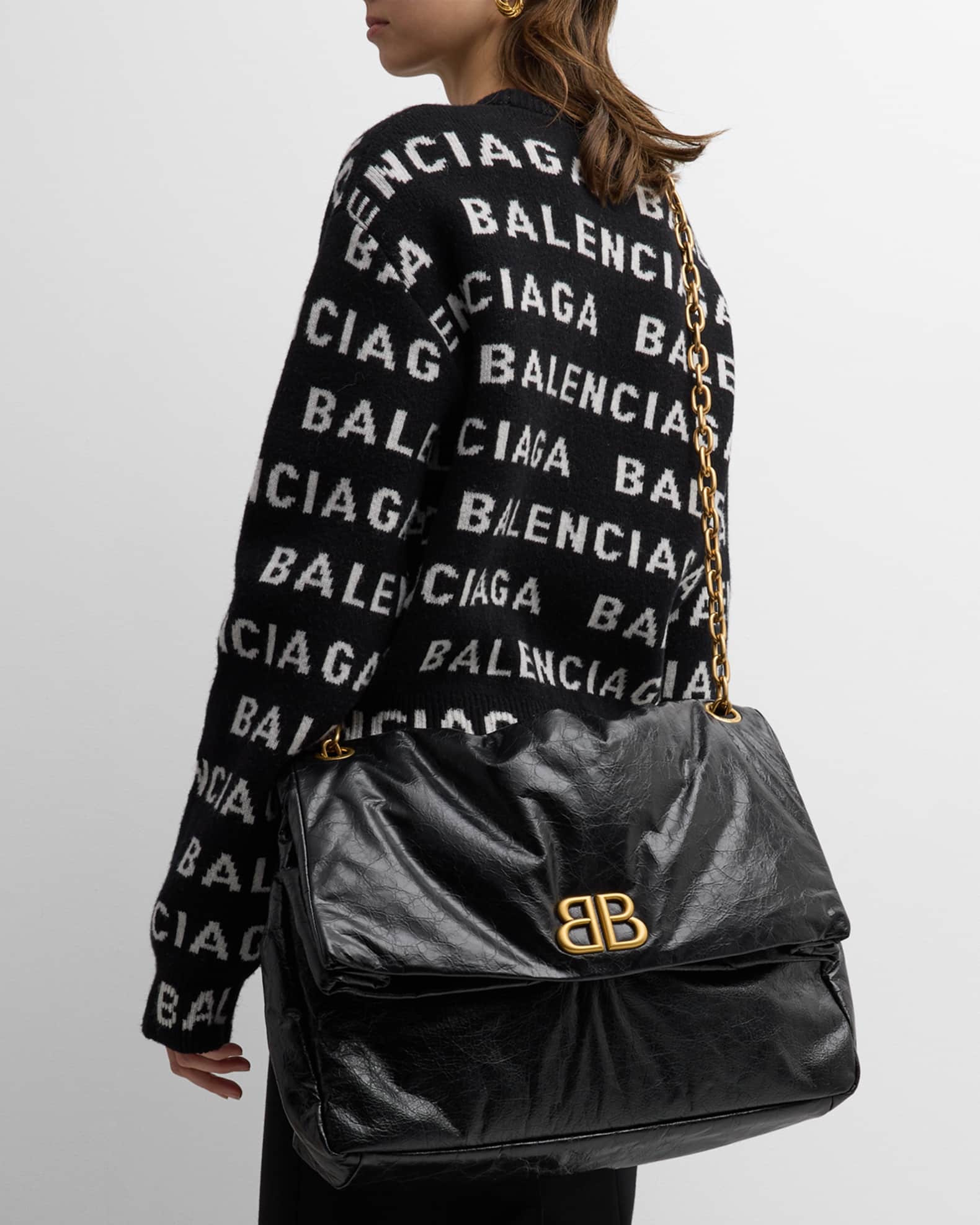 Balenciaga Monaco Large Chain Bag | Neiman Marcus