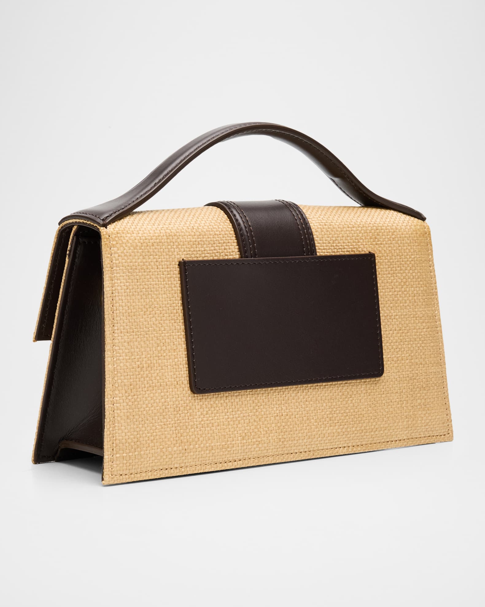 Jacquemus Le Grand Bambino Woven Top-Handle Bag | Neiman Marcus