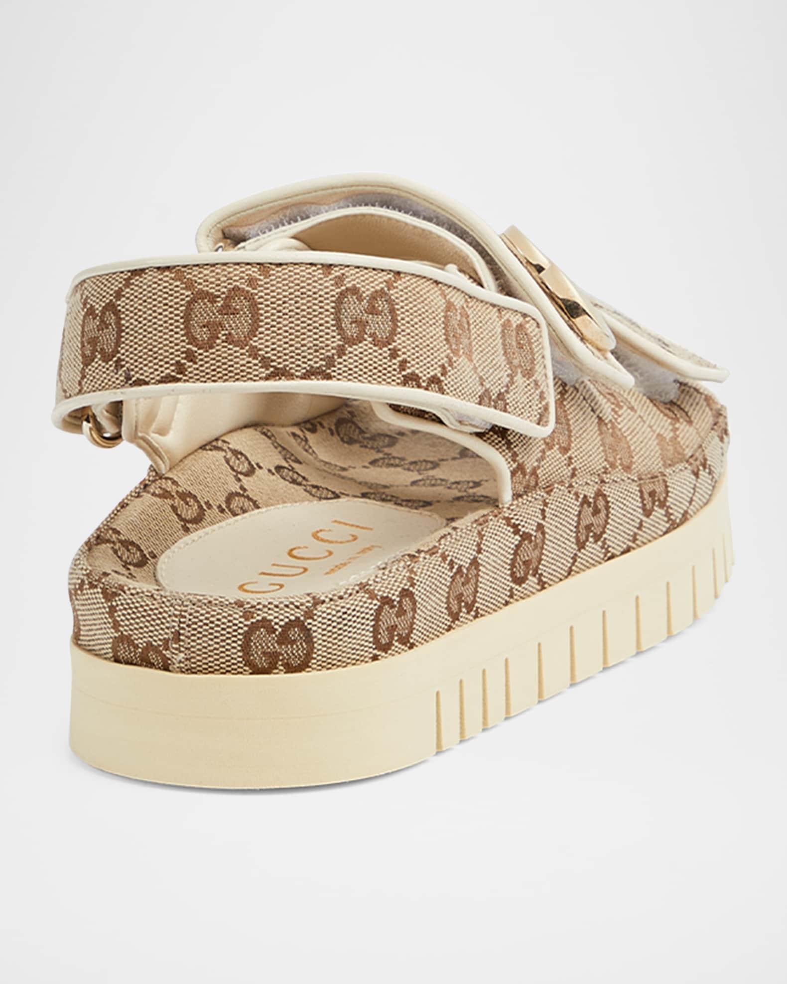 Gucci Marmont GG Double Strap Sandals | Neiman Marcus