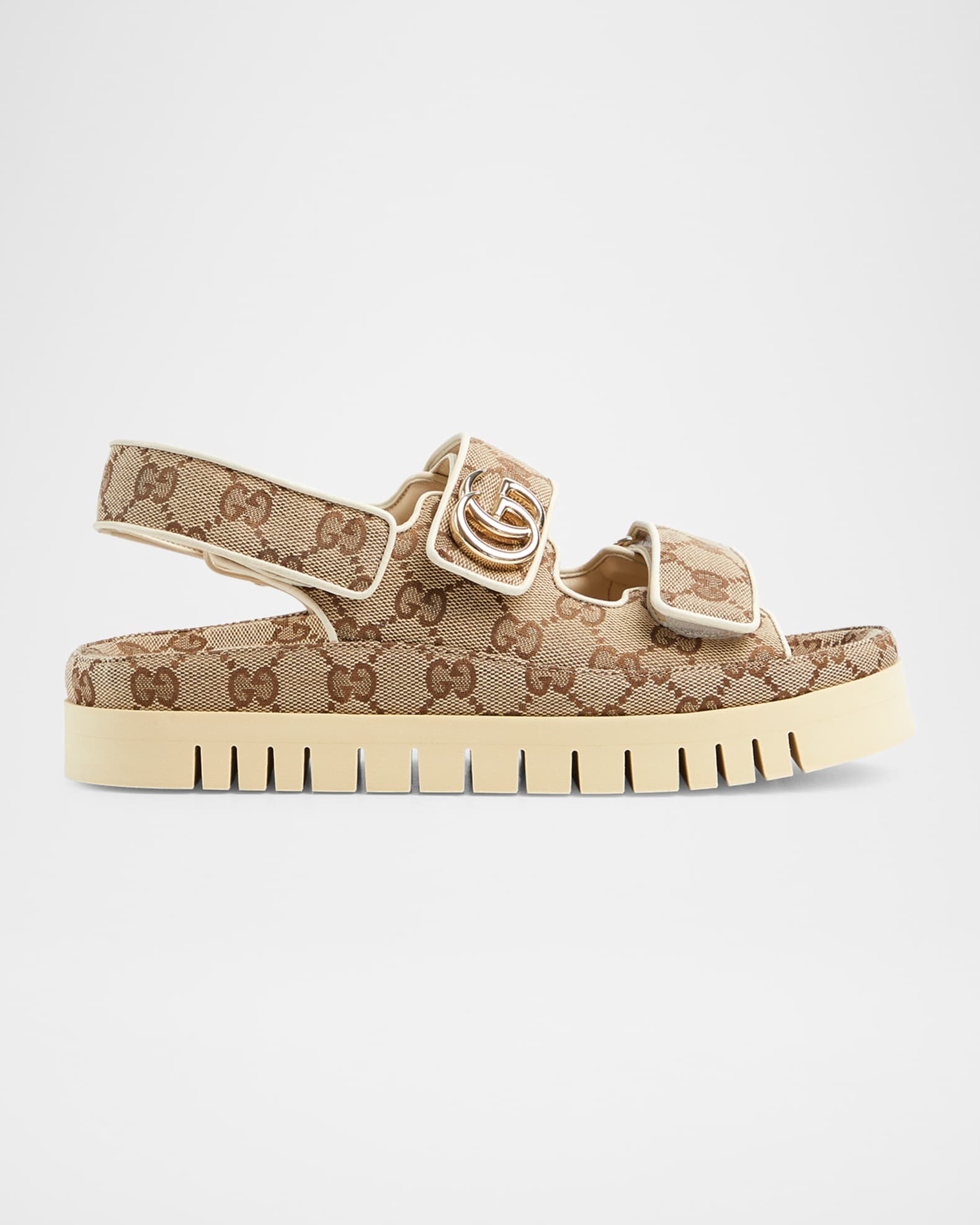 Gucci Marmont GG Double Strap Sandals | Neiman Marcus