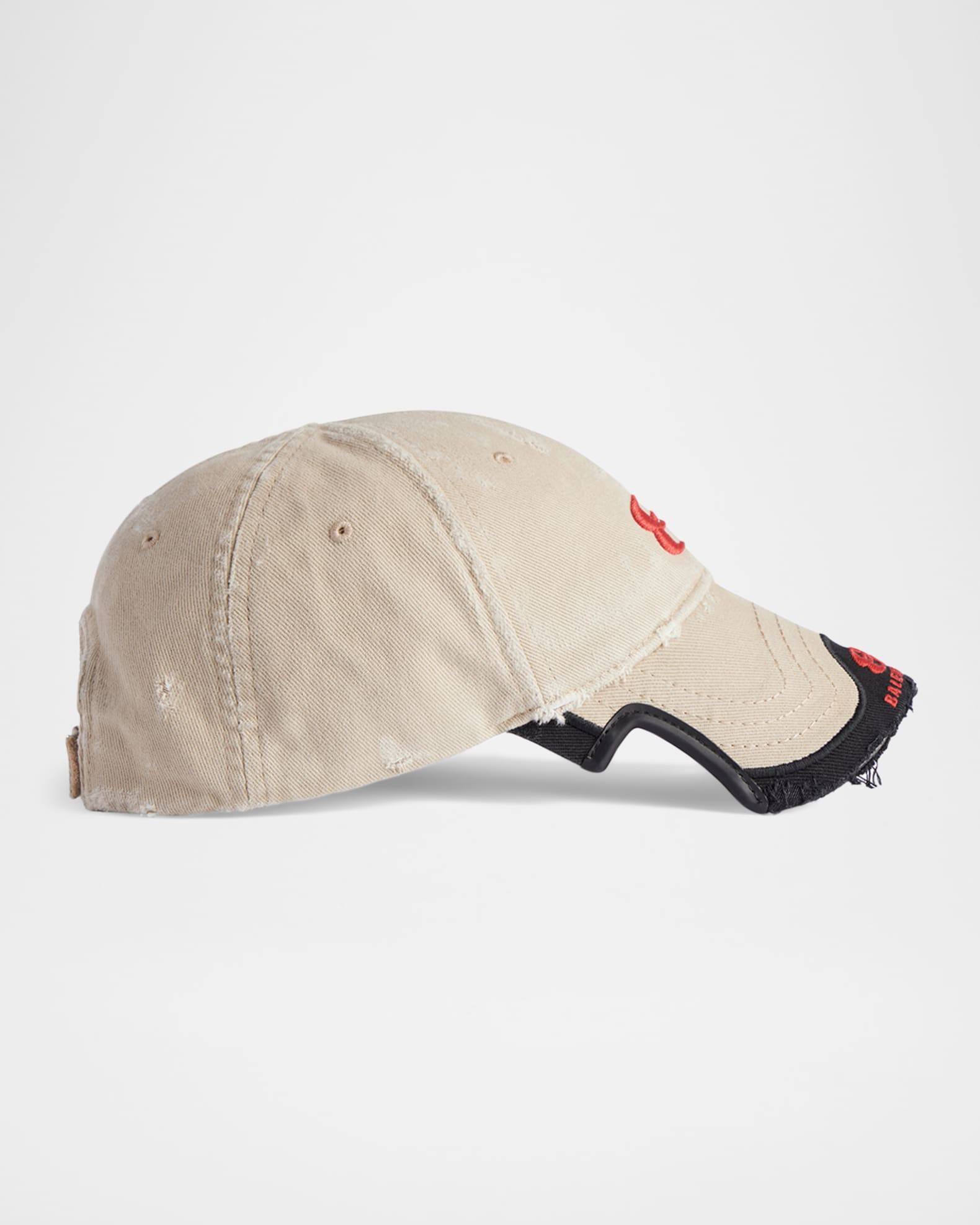 Balenciaga Men's Double Unity Embroidered Baseball Cap | Neiman Marcus