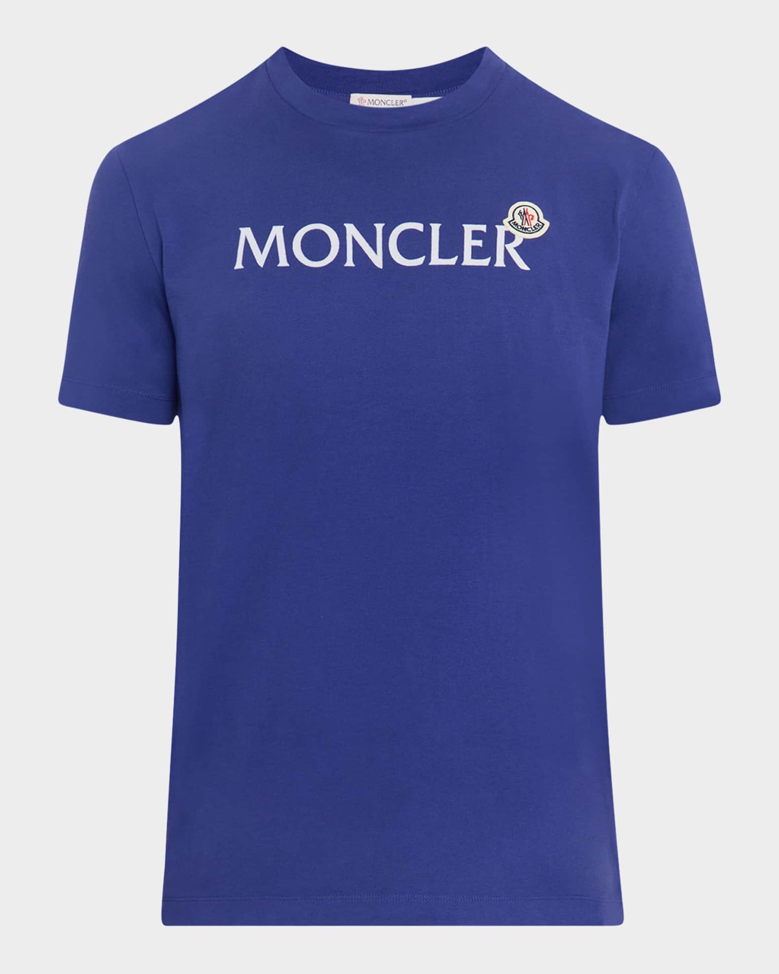 Moncler Men's Flocked Logo T-Shirt | Neiman Marcus