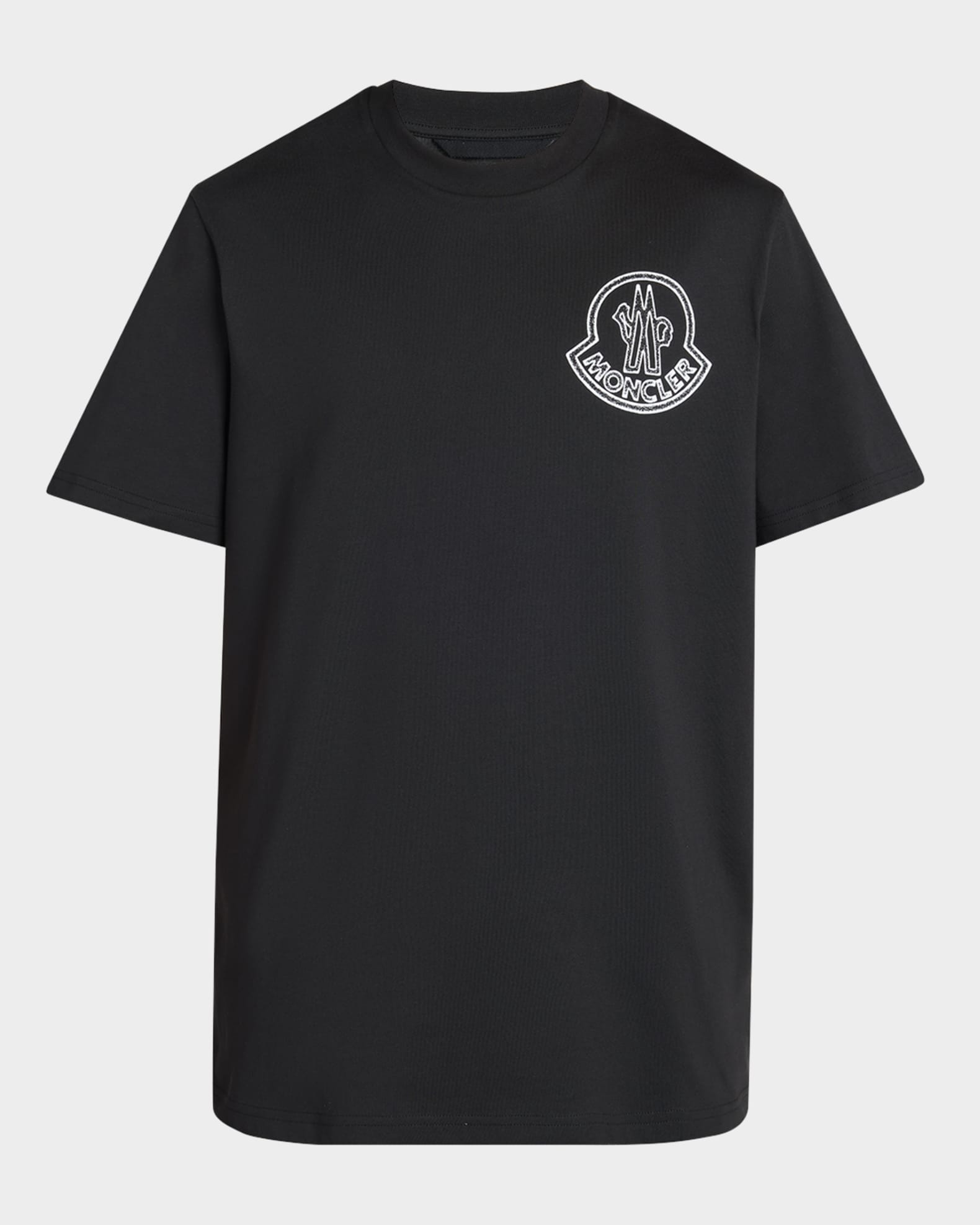 Moncler Men's Logo Crew T-Shirt | Neiman Marcus