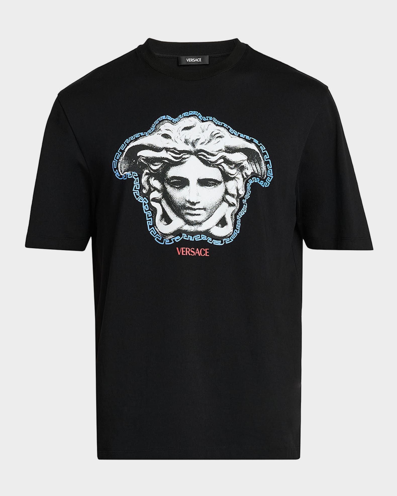 Versace Men's Sculptural Medusa Cotton Jersey T-Shirt | Neiman Marcus