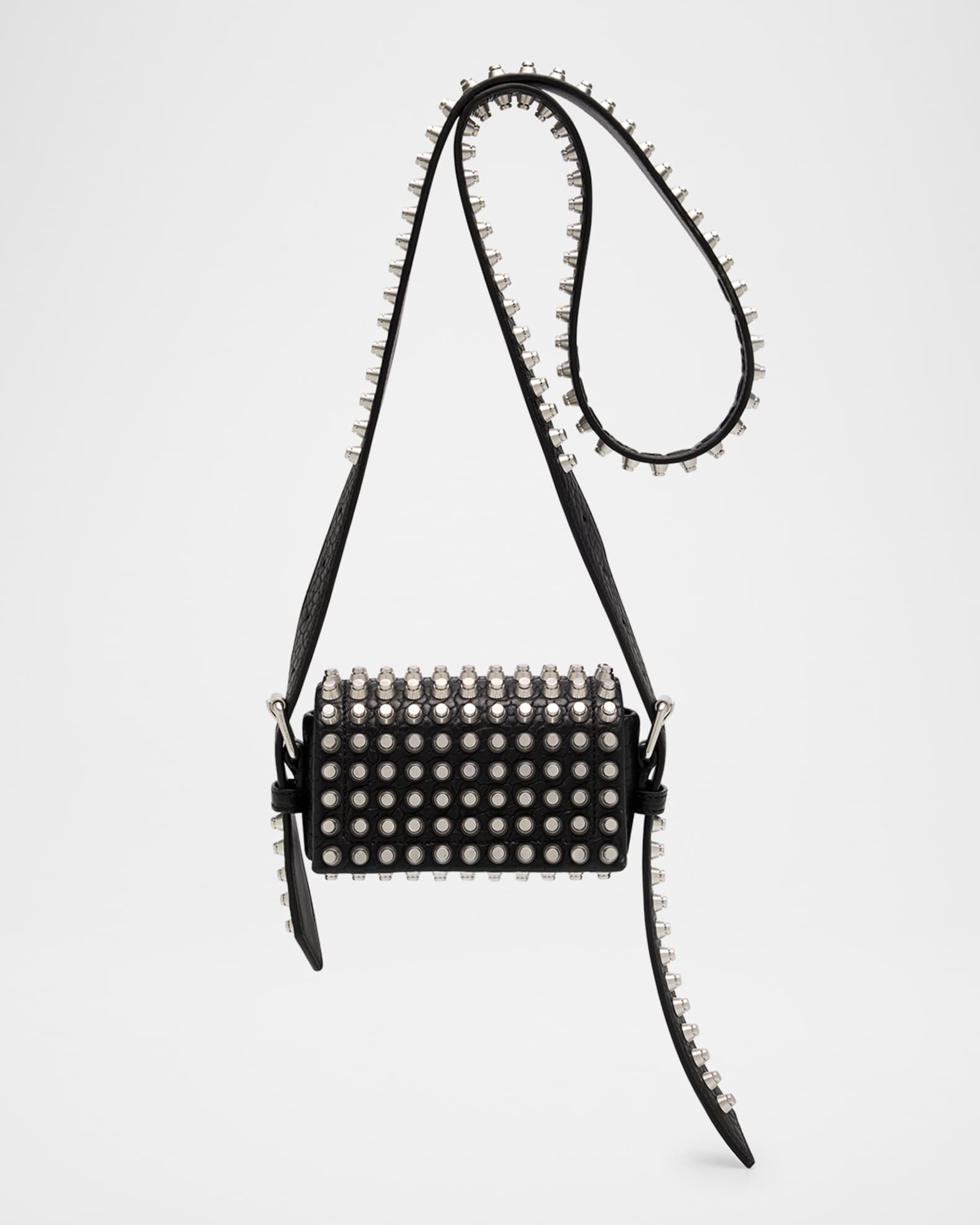 Alexander Wang Ricco Mini Flap Leather Crossbody Bag | Neiman Marcus