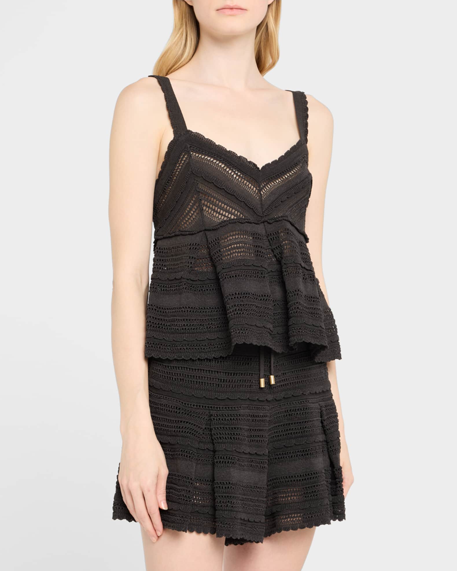 Zimmermann Lucky Lace Knit Tank Top | Neiman Marcus