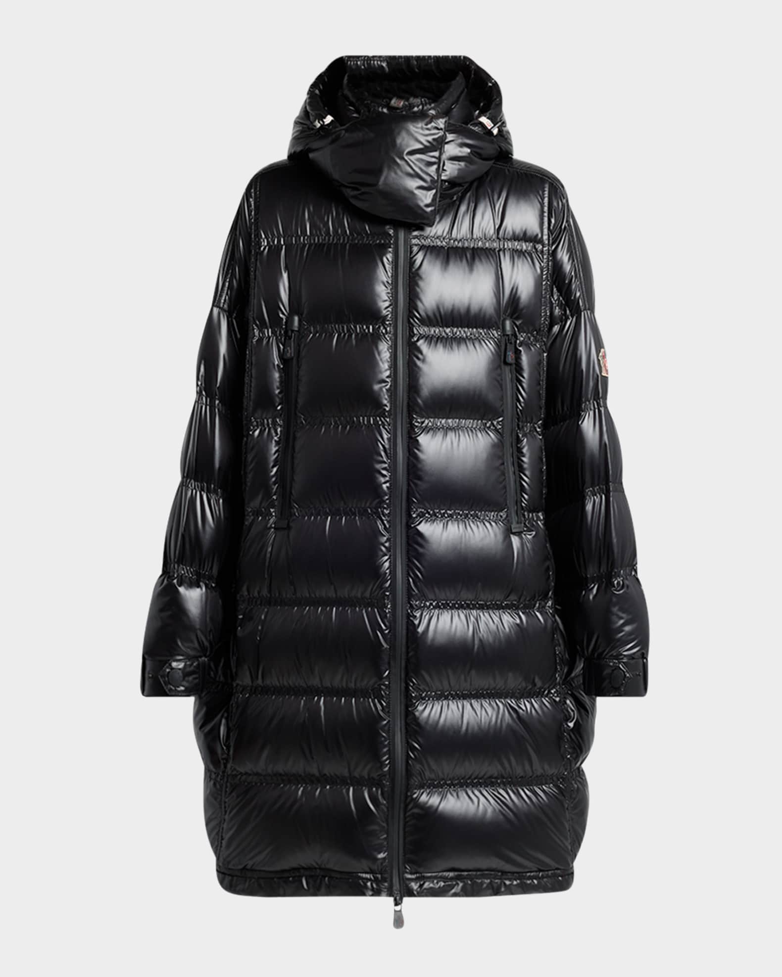 Moncler Grenoble Rochelairs Hooded Long Down Jacket | Neiman Marcus