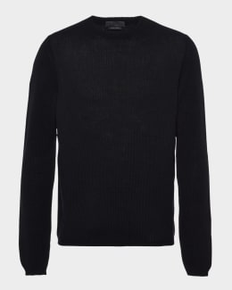 Prada Men's Wool Zip-Front Cardigan | Neiman Marcus