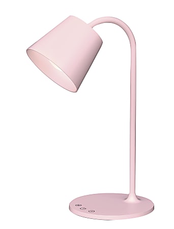 Realspace Kessly LED Desk Lamp With USB Port 17 H Pink - ODP
