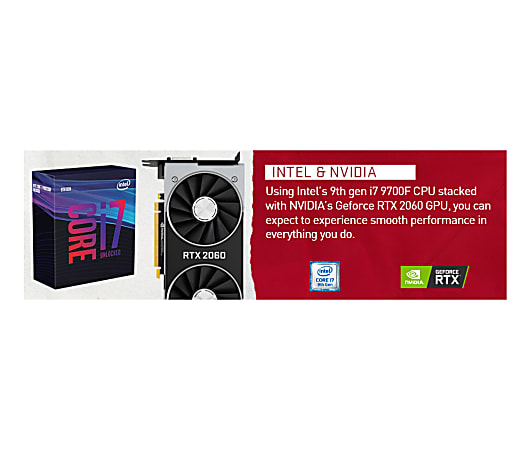 iBUYPOWER Gaming Desktop PC 9th Gen Intel Core i7 16GB Memory 1TB