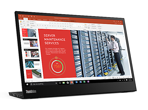Lenovo ThinkVision M14 14 FHD IPS USB C Portable Monitor 6JZ113