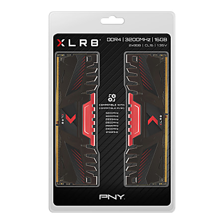 PNY 16GB XLR8 Gaming DDR4 3200MHz Desktop Memory