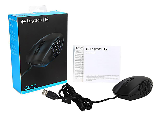 Logitech G600 MMO Gaming Mouse Black PB2056 - Office Depot
