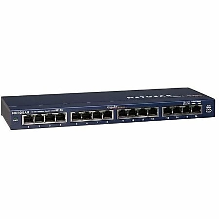 NETGEAR 16 Port Gigabit Unmanaged Switch GS116 - Office Depot