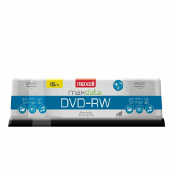 Maxell DVD RW Rewritable Media Discs 4.7GB120 Minute Pack Of 15