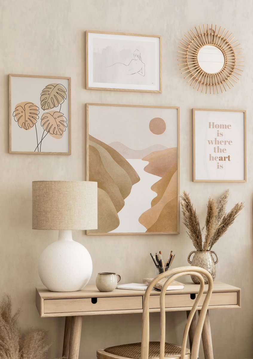 抽象画 谷 アースカラー 抽象ポスター | Poster Store JP