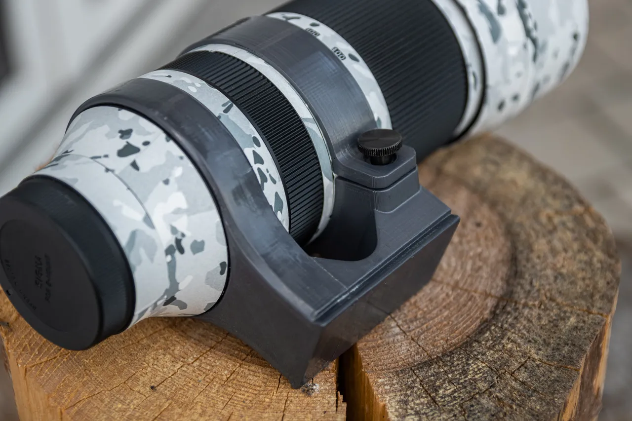 Sigma 100-400 E-mount Tripod clamp by walndyn | Download free STL