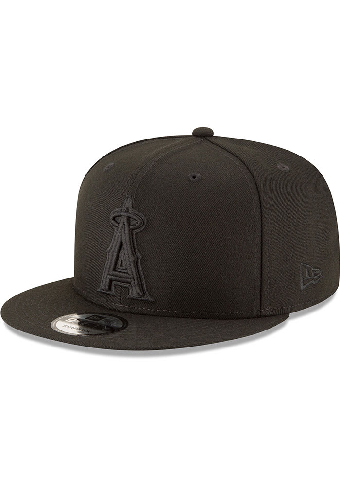 Los Angeles Angels New Era BLACK Basic 9FIFTY Classic Snapback Hat