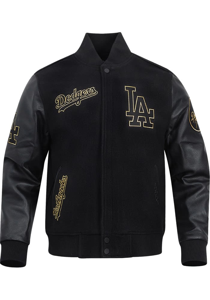 Pro Standard Los Angeles Dodgers Mens BLACK Black & Gold