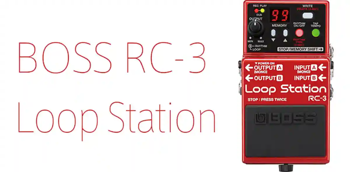 評価の高いギター・ルーパー。おすすめループ・エフェクター BOSS RC-3