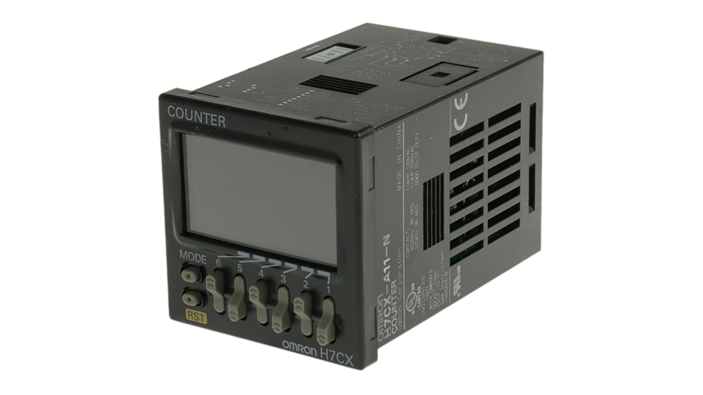 Omron カウンタ LCD 5kHz 6 パネル取り付け H7CXシリーズ H7CX-A11-N | RS