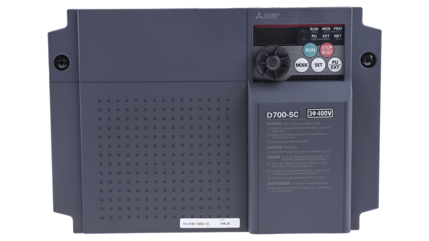 FR-D740-160SC-EC | 三菱電機 インバータ 7.5 kW 3相 480 V, FR-D740 6